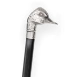 An Elizabeth II Silver-Mounted Walking-Stick, by Whitehill Silver and Plate Co., Birmingham, 1998,