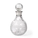An Elizabeth II Silver-Mounted Glass Decanter, The Silver Mounts With Maker's Mark D&PB, Birmingham,