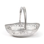 An Elizabeth II Silver Basket, by C. J. Vander, Sheffield, 1997, oval and with beaded rim, with