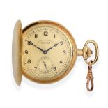 A 14ct Gold Full Hunter Pocket Watch, signed A Lange & Sohne, Glashutte I/SA, Deutsche