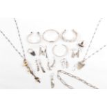 A Small Collection of Jewellery, by Vincent James Ashworth, comprising a flint necklace, a planished