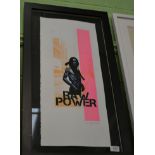 British School (20th century) 'Iggy Pop, Raw Power', indistinctly signed and dated 2009,
