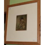 Arthur Rackam, Woodsman, watercolour, dated 1908, mounted, framed and glazed