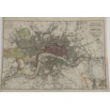 Pigot, James New Plan of London Taken from the Best Authorities with the Geographical Bearings