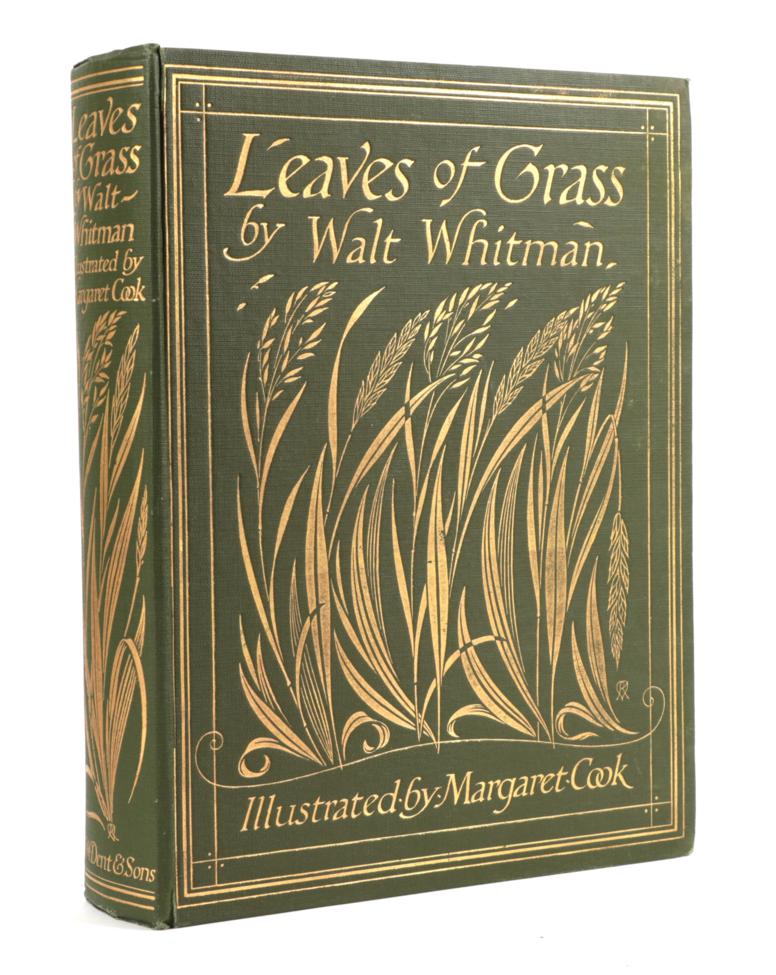 Whitman, Walt; Cook, Margaret (illus.) Leaves of Grass. J.M. Dent & Sons Ltd., 1913. 4to, org. green