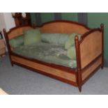 Simon Horn Furniture Ltd: Martinque, A Louis XVI Style Pull-Out Day Bed, with walnut effect frame