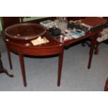 A George III mahogany D-end dining table