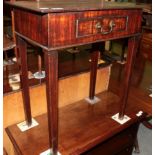 A 19th century mahogany side table