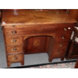 George III mahogany knee hole desk