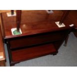 Victorian mahogany bookcase on ogee bracket feet