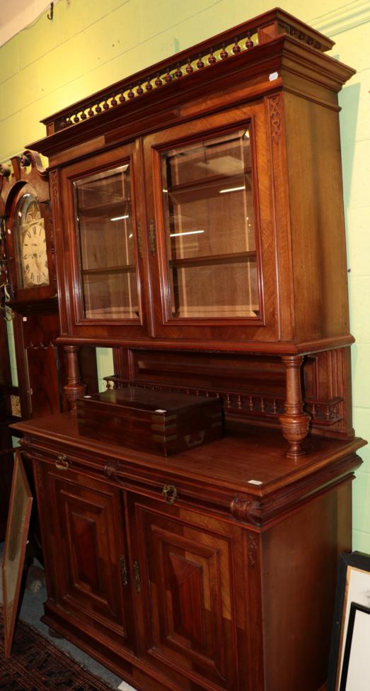 19th century Flemish walnut sideboard, 139cm wide