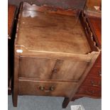 George III mahogany pot cupboard