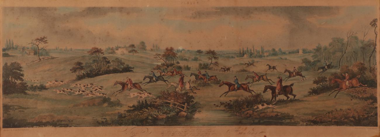 After Dean Wolstenholme the Younger (1798-1882) Fox Hunting Handcoloured engravings, each: 25cm by - Image 8 of 12