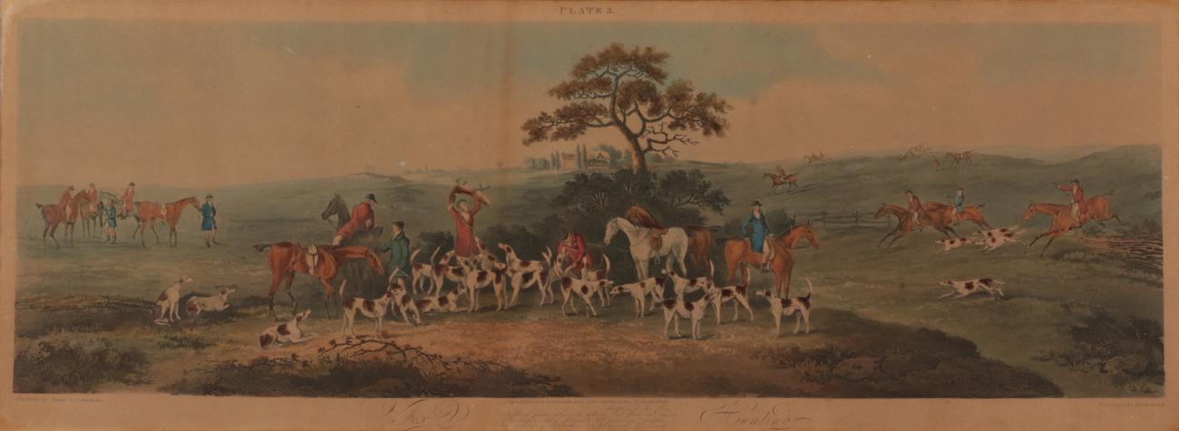 After Dean Wolstenholme the Younger (1798-1882) Fox Hunting Handcoloured engravings, each: 25cm by - Image 10 of 12