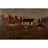 Naive Australian School (19th century) The Farmstead Oil on canvas, 44.5cm by 68.5cm