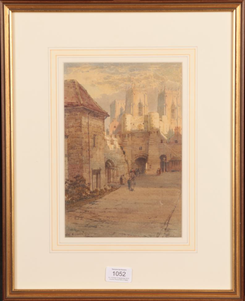 Noel Harry Leaver ARCA (1889-1951) Bootham Bar, York Signed and dated 1919, watercolour, 25.5cm by - Image 2 of 3