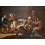 Follower of Adriaen Brouwer (c.1605-1638) Dutch The Tavern Dance Oil on canvas, 54.5cm by 75cm