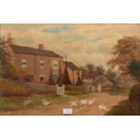 Josiah Clinton Jones (1848-1936) ''Mellor House'' Signed, oil on canvas, 39.5cm by 61cm