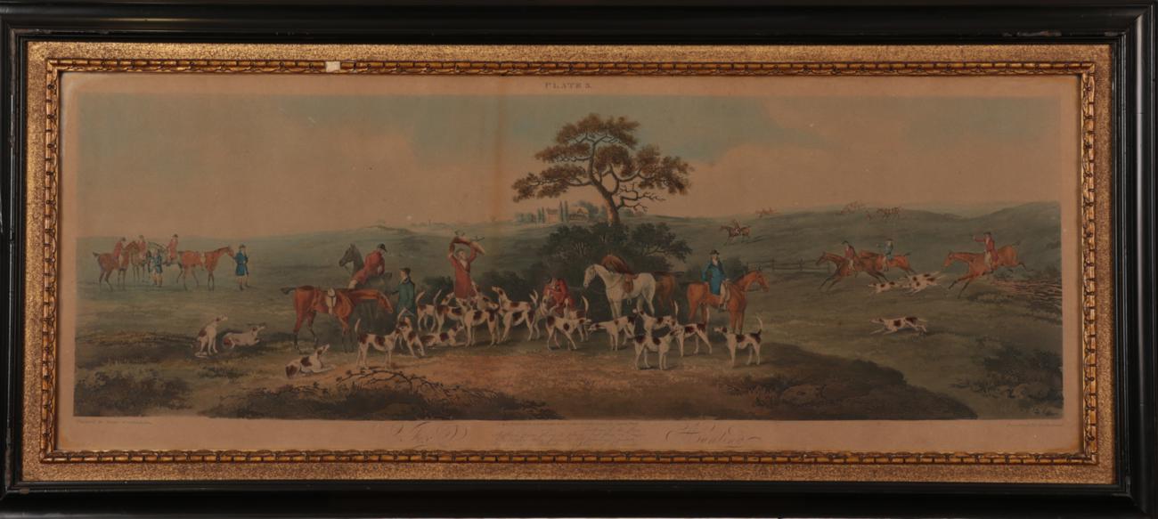 After Dean Wolstenholme the Younger (1798-1882) Fox Hunting Handcoloured engravings, each: 25cm by - Image 11 of 12