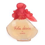 Gres Folie Douce Advertising Display Dummy Factice, the large clear glass oval shaped bottle with