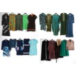 Assorted Circa 1960s and 70s Ladies Clothing, including a Supertramp denim jump suit (size 12); In