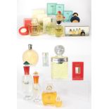Group of Assorted Vintage Rochas and Loewe Factice and Perfume Display Bottles, a mixture of