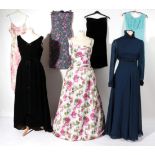 Group of Assorted 20th Century Costume, comprising a 1950s Frank Usher floral ball gown, printed