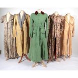 Circa 1930 and Later Housecoats, Day Coats, comprising Excelsior Chinese silk brocade robe with