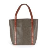 Mulberry Scotch Grain Handbag, with dark tan handles, internal fob impressed '264334', 28cm by