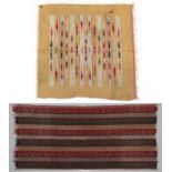 Early 20th Century Eastern Wool Woven Cloth, comprising multi vertical strips of various sizes,