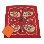 Hermès 'Le Laisser Courre' (Let it Run) Silk Scarf, Designed By Jean de Fougerolle, printed