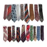 Quantity of Gentlemen's Various Designer Silk Ties, comprising 1 x Yves Saint Laurent, 3 x Christian