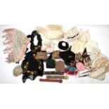 Assorted Costume Accessories, including three Lamberts Gathering Patents, child's quilted bodice;