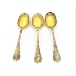 A Set of Six George I Provincial Silver Dessert-Spoons, by Pentecost Symonds, Exeter, 1721,
