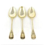 A Set of Six George III Scottish Silver Teaspoons, by Robert Gray and Sons, Edinburgh, 1816,