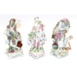 A Matched Set of Three Derby Porcelain Figures of The Seasons, circa 1765, Spring as a classical