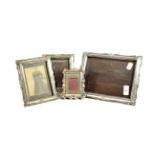 Three Edward VII and George V Silver Photograph Frames, Two by Synyer and Beddoes, Birmingham, 1910,