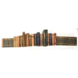 Box of Assorted Leather Bound Books, including twenty-five vols Walter Scott's novels, 1825