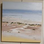 Sandra Francis (Contemporary) Beach scene, initialled, signed titled and dated verso, oil on canvas