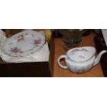 ^ A Royal Crown Derby 'Posies' tea set, boxed; together with a Royal Crown Derby teapot