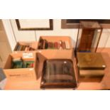 Six boxes of various books (two on natural history); literature; history; some leather bound