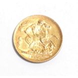 A gold sovereign 1898