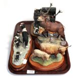 Border Fine Arts 'Red Stag' model no. A1485, signed to base by Ray Ayres; 'In from the Cold' model