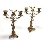 ^ A pair of ormolu two branch candelabra