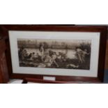 After Fredrick Water (1840-1875), The bathers, etching, 41cm by 96cm