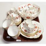 Royal Crown Derby Bali pattern tea and coffee set with fruit bowl