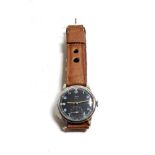 A military style wristwatch, (calibre 265) movement signed Omega and numbered 12557363