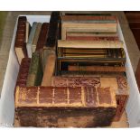 One box of books on various topics, mainly literature with some leather-bound, inc. Edward