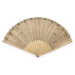 The New Gypsy Fan: A Late 18th Century Printed Fortune Telling Fan, the double paper leaf mounted on