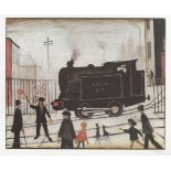 After Laurence Stephen Lowry RBA, RA (1887-1976) ''Level Crossing'' Signed, published in 1973 by